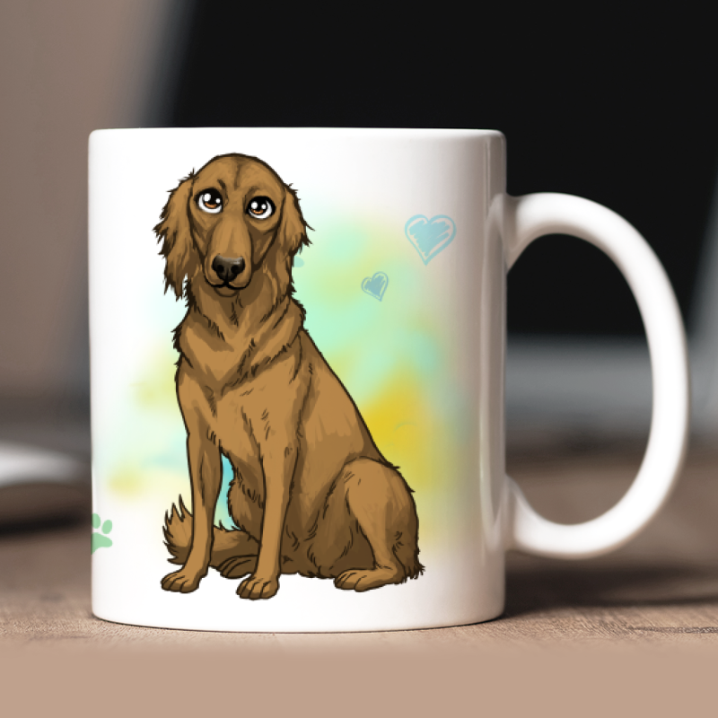 Personalisierte Barsoi Tasse mit Avatar und Text