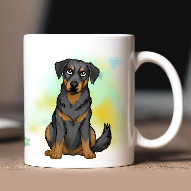 Personalisierte Beauceron Tasse mit Avatar und Text