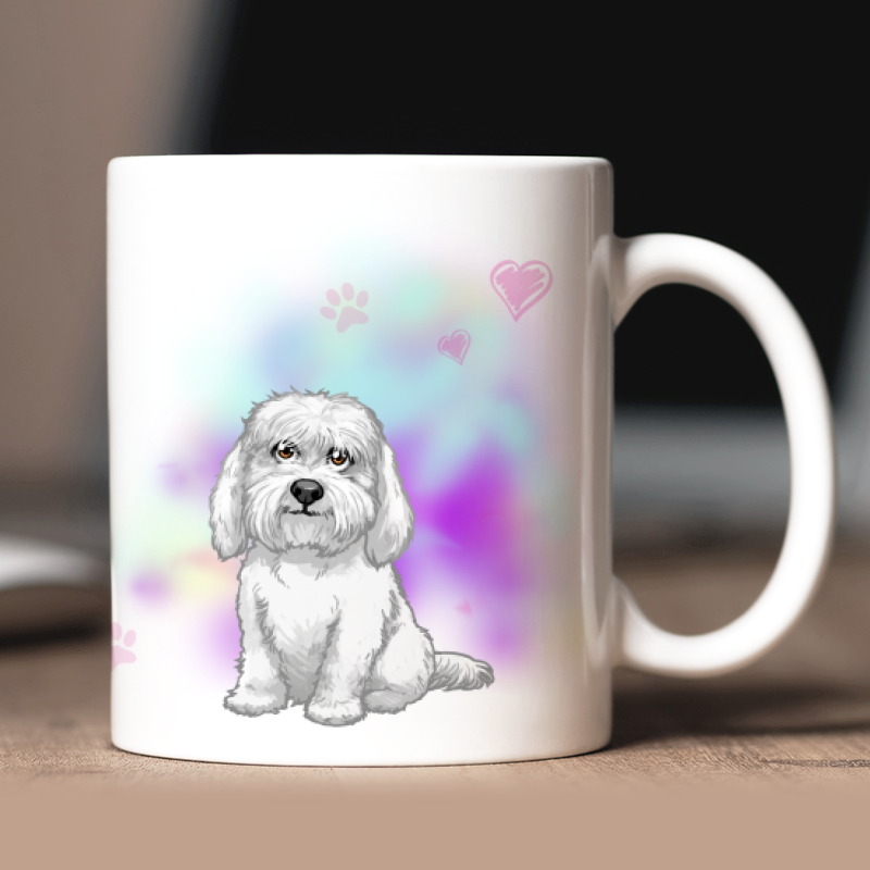 Personalisierte Coton Tulear Tasse mit Avatar und Text