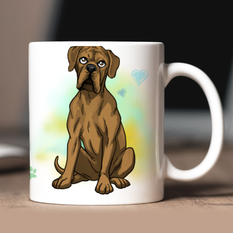Personalisierte Deutsche Dogge Tasse mit Avatar und Text