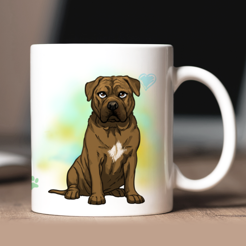 Personalisierte Dogue de Bordeaux  Tasse mit Avatar und Text