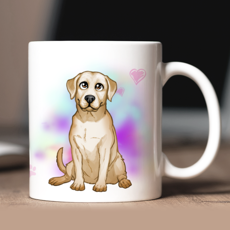 Personalisierte Labrador Tasse mit Avatar und Text