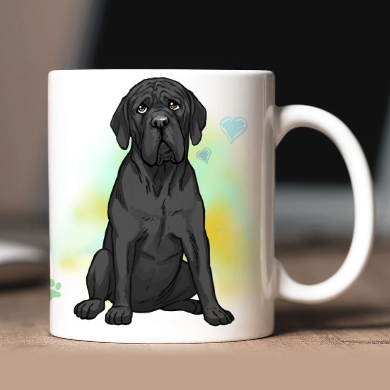 Personalisierte Mastiff Tasse mit Avatar und Text