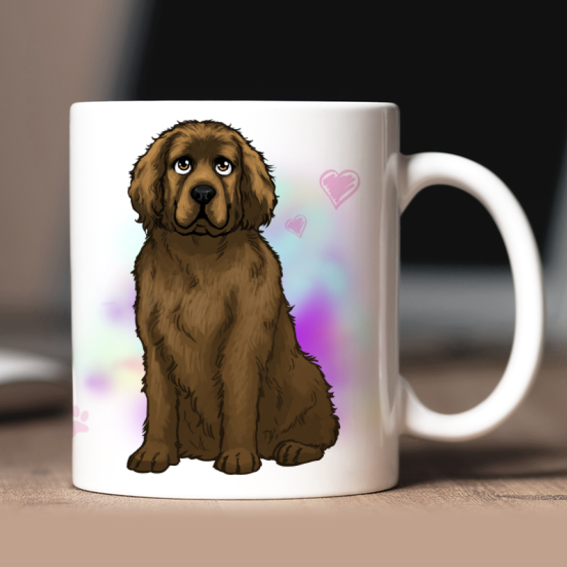 Personalisierte Neufundländer Tasse mit Avatar und Text