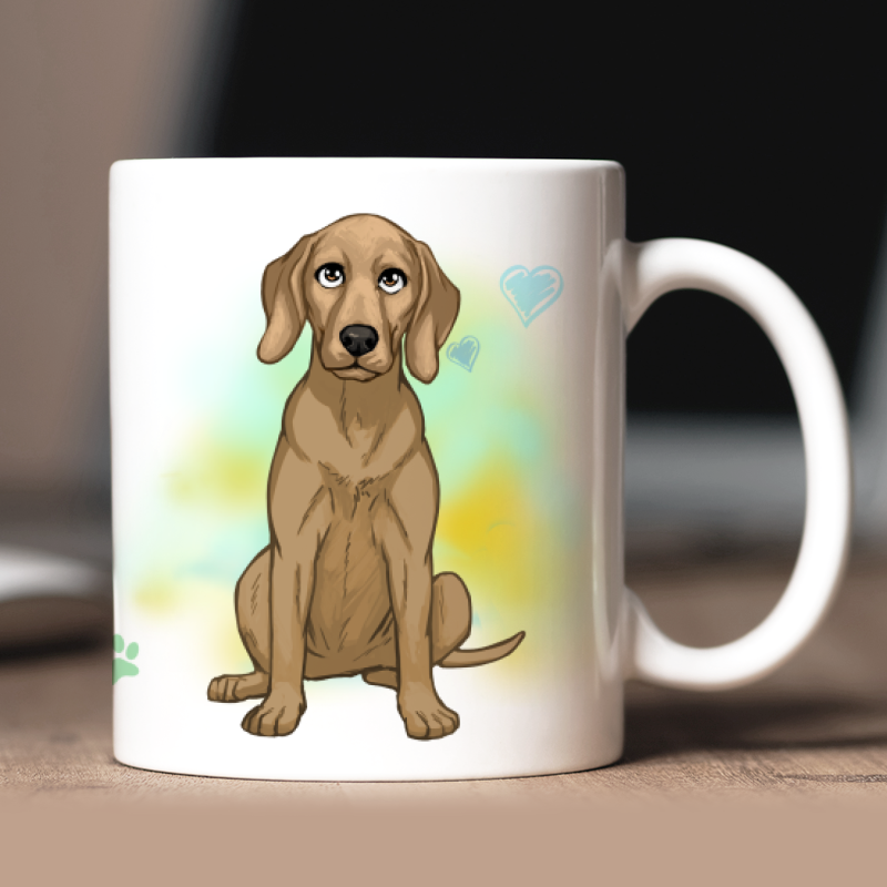 Personalisierte Weimaraner Tasse mit Avatar und Text