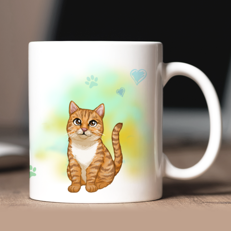 Personalisierte  Britisch Kurzhaar Kurzhaar Tasse mit Avatar und Text