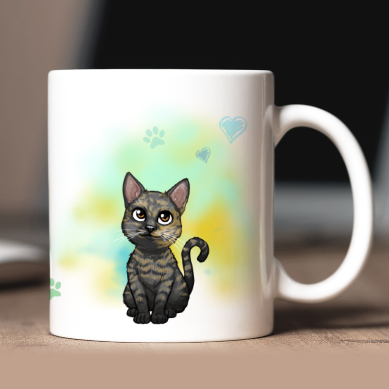 Personalisierte Europäisch Kurzhaar Tasse mit Avatar und Text