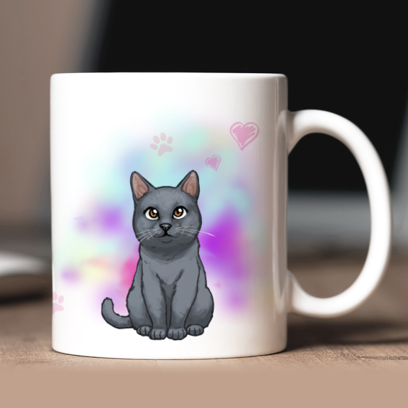 Personalisierte  Kartäuser Kurzhaar Tasse mit Avatar und Text