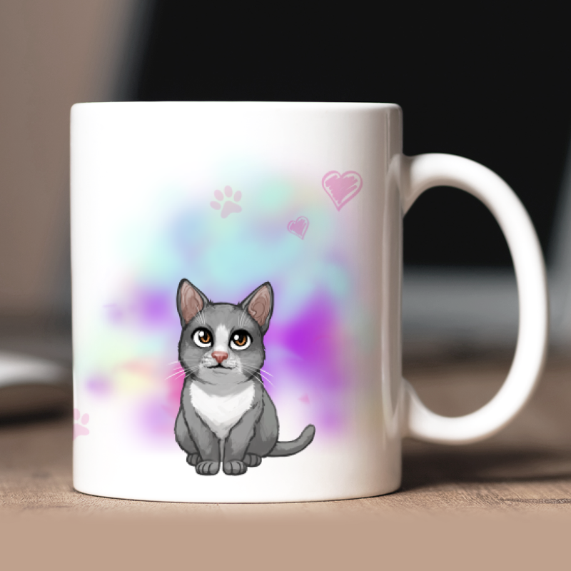 Personalisierte Kurzhaar-Munchkin Kurzhaar Tasse mit Avatar und Text